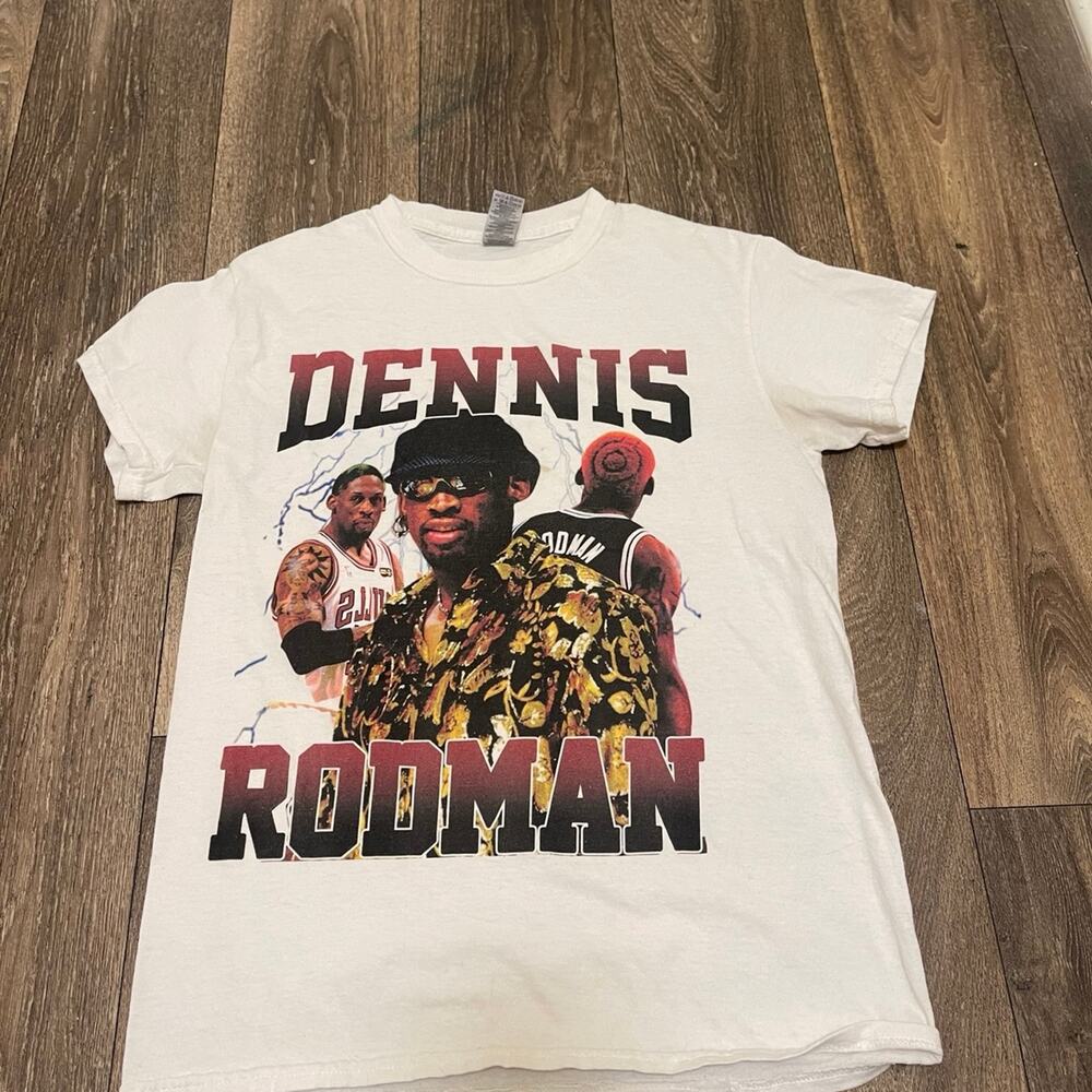 Gildan Dennis Rodman graphic T-shirt Size Small